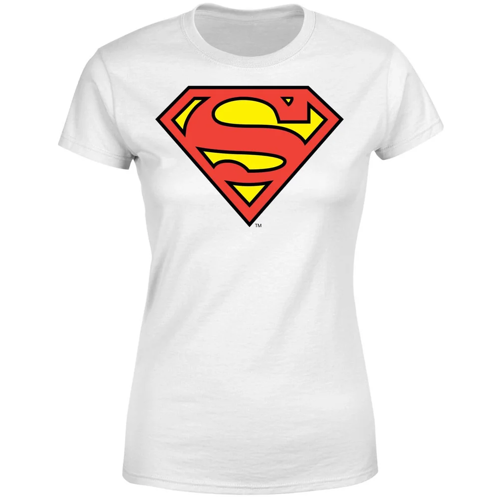 T-Shirt Femme Bouclier Officiel Superman DC Originals - Blanc - S Image 1