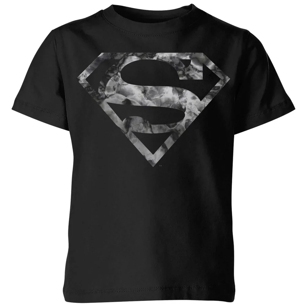 T-Shirt Enfant Logo Superman Marbre DC Originals - Noir - 3-4 ans Image 1