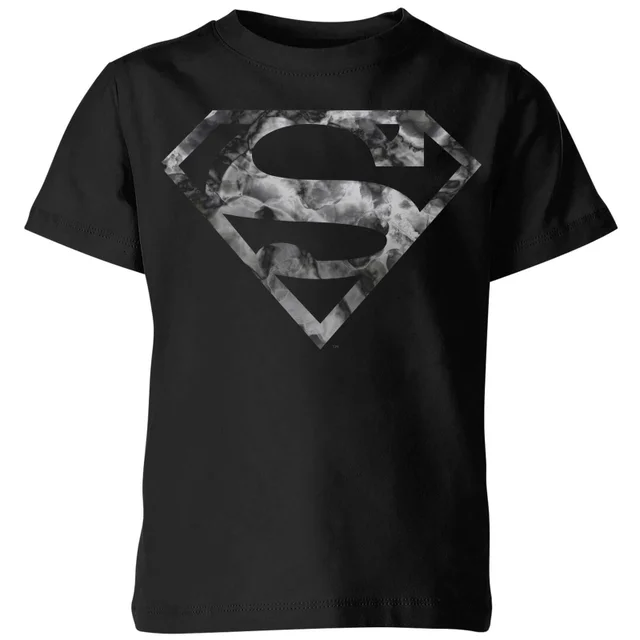 T-Shirt Enfant Logo Superman Marbre DC Originals - Noir