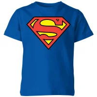 T-Shirt Enfant Bouclier Officiel Superman DC Originals - Bleu Roi
