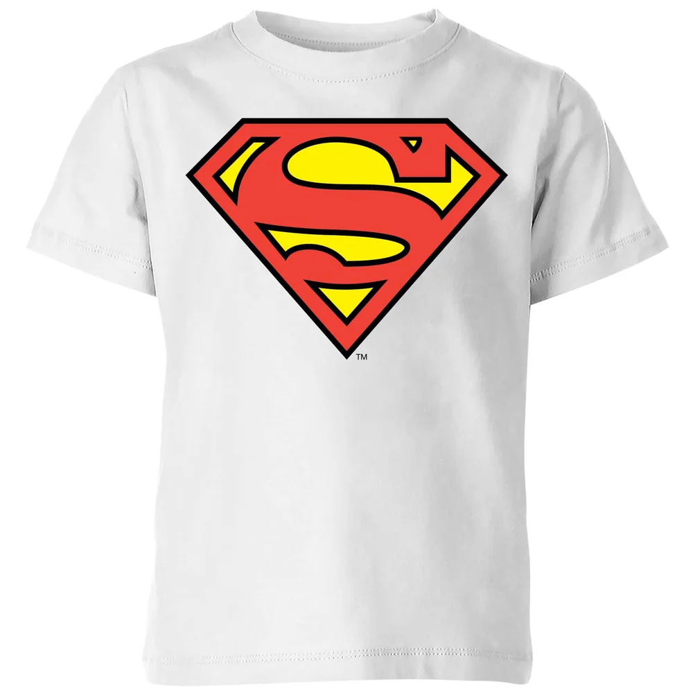 T-Shirt Enfant Bouclier Officiel Superman DC Originals - Blanc - 3-4 ans Image 1