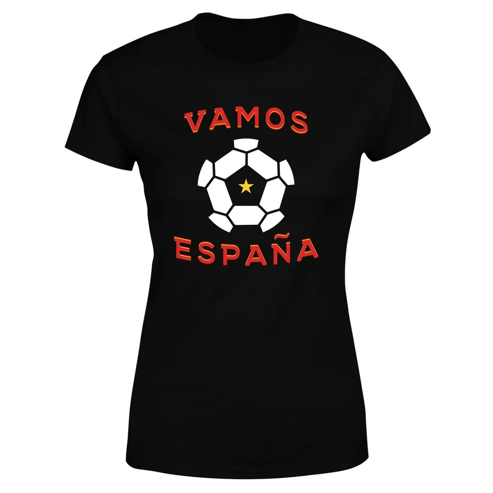 T-Shirt Femme Vamos España Football - Noir - 3XL Image 1