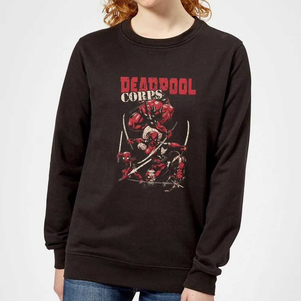 Sweat Femme Deadpool Family Corps Marvel - Noir - S Image 1