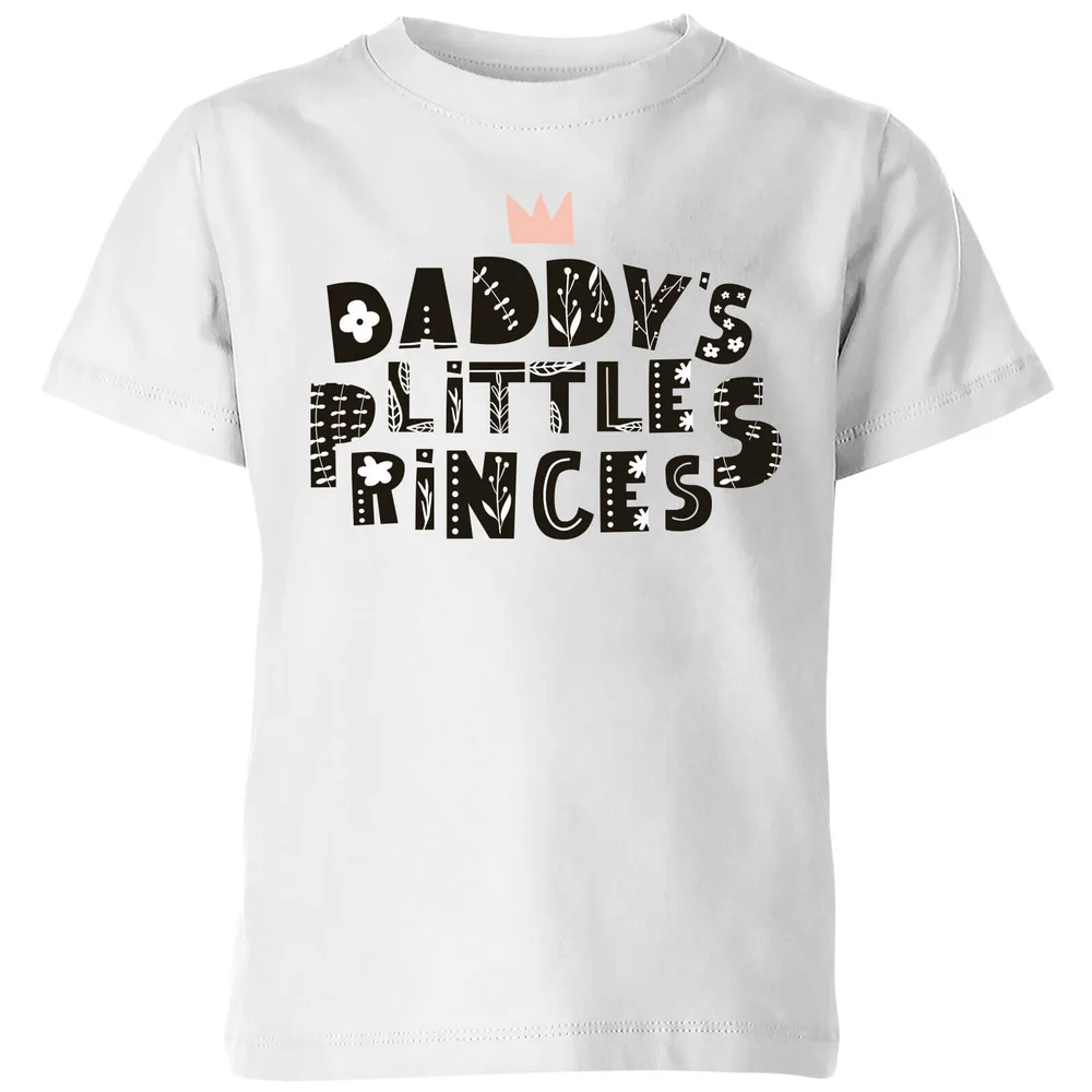 My Little Rascal Daddy's Little Princess Kids' T-Shirt - White - 3-4 ans - Blanc Image 1