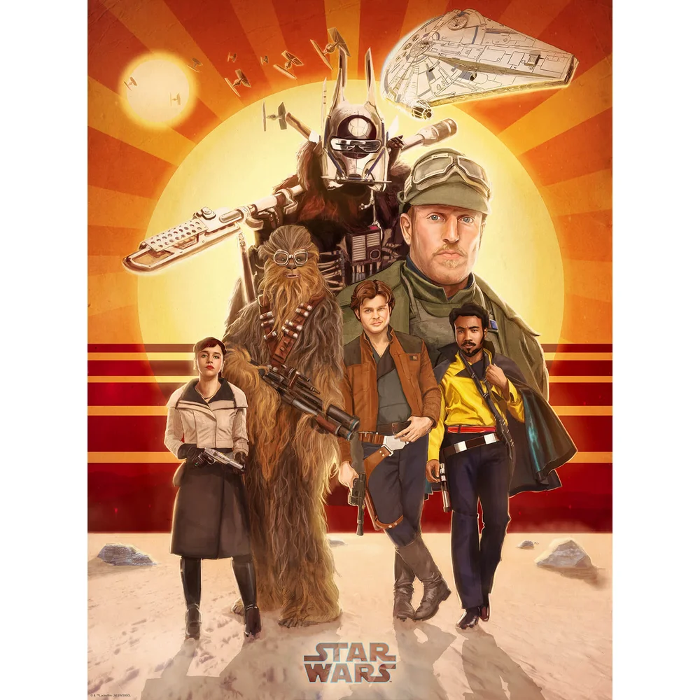 Lithographie Star Wars Solo "Buckle Up" par Teddy Wright IV (46 cm x 61 cm) Exclusivité Zavvi UK Image 1