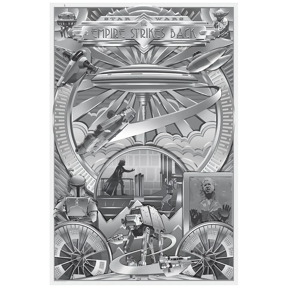 Sérigraphie Star Wars, L'Empire contre-attaque - Impression "Darkness Shines" par Steve Thomas (Édition Limitée) Image 1