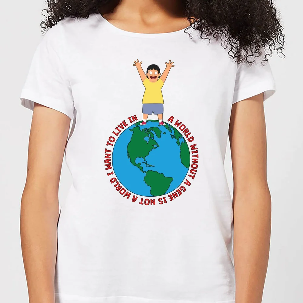 T-Shirt Femme A World Without A Gene Bob's Burgers - Blanc - XS - Blanc Image 1
