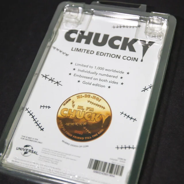 Pièce de Monnaie de Collection Chucky, la poupée de sang - Édition Limitée Or (1000 exemplaires)