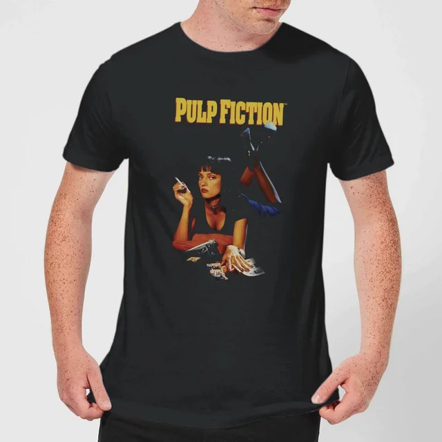 T-Shirt Homme Affiche Pulp Fiction - Noir