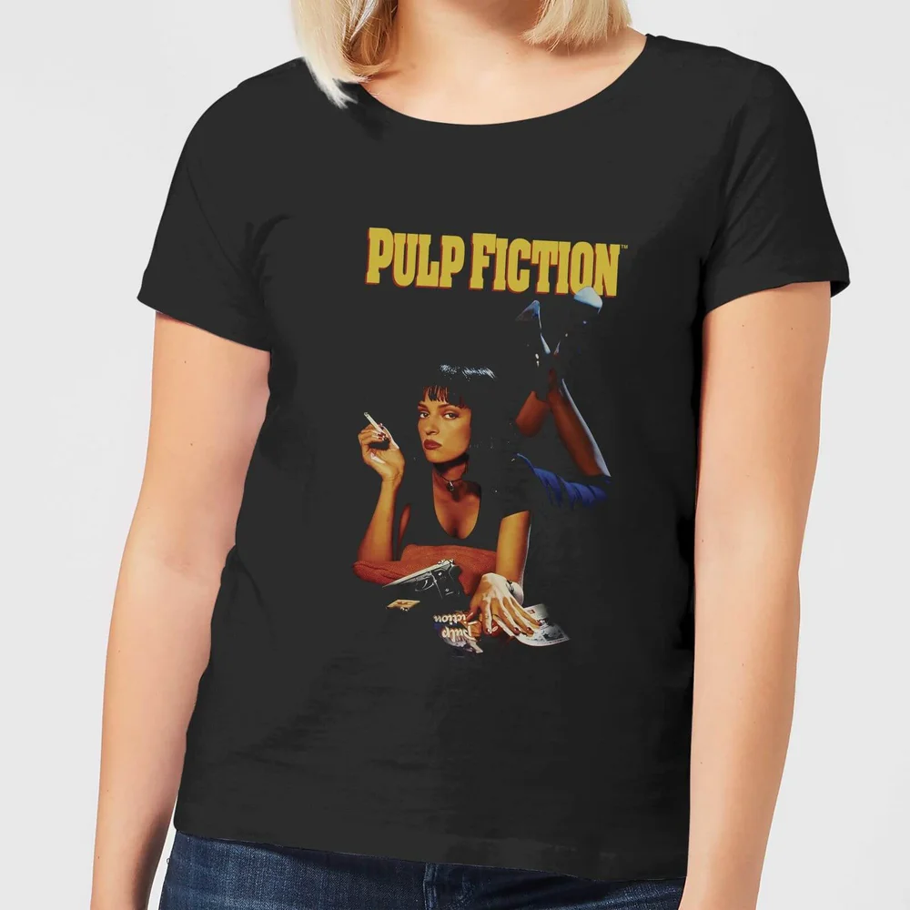 T-Shirt Femme Affiche Pulp Fiction - Noir - S Image 1