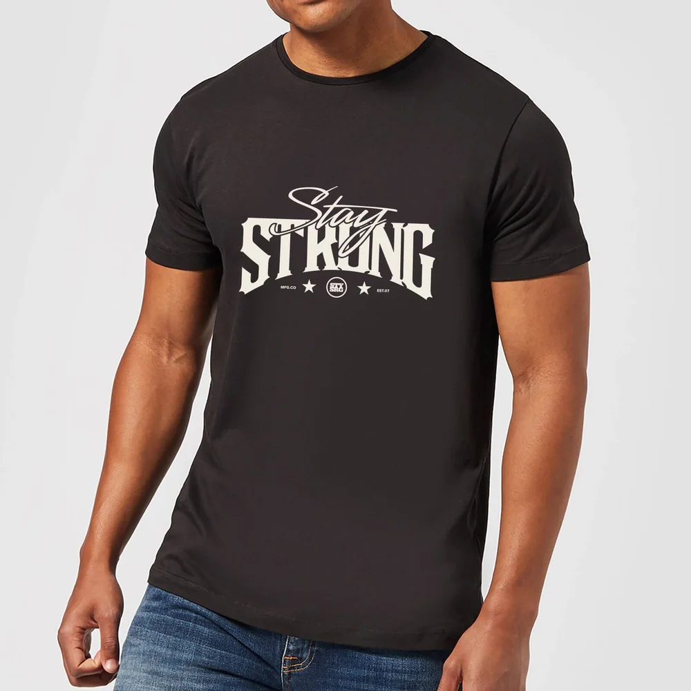 Stay Strong Logo Men's T-Shirt - Black - 3XL Image 1