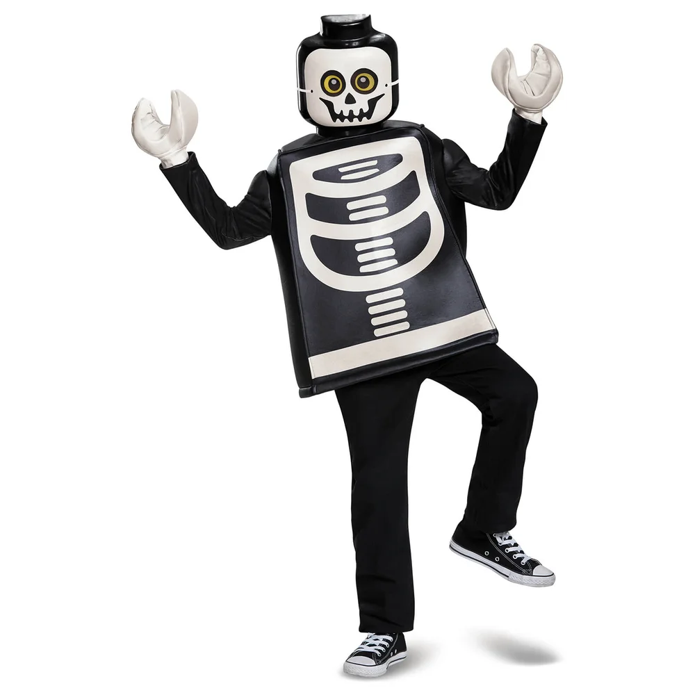 LEGO Iconic Kids Skeleton Classic Halloween Fancy Dress - Black - S/4-6 Years - Noir Image 1