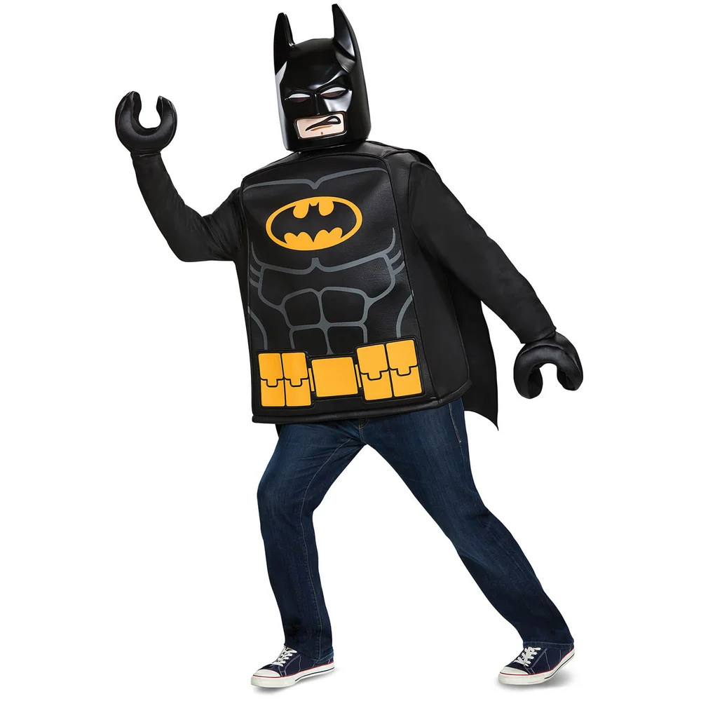 LEGO Batman Movie Adult Batman Classic Fancy Dress - Black Image 1