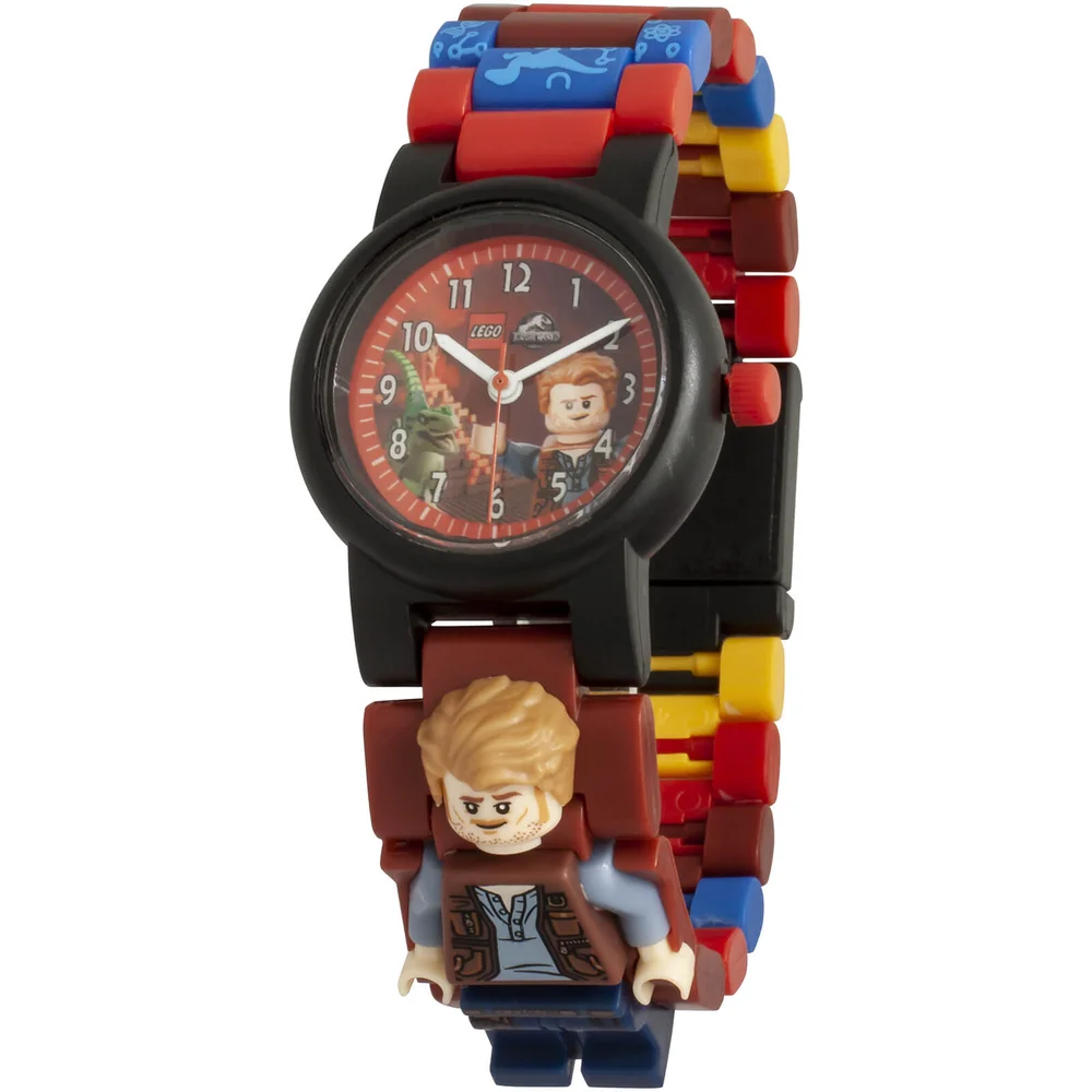 Montre LEGO® – Jurassic World – Mini figurine Owen avec bracelet à assembler Image 1