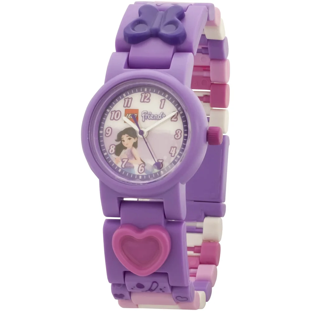 Montre LEGO® Friends – Mini figurine Emma avec bracelet à assembler Image 1