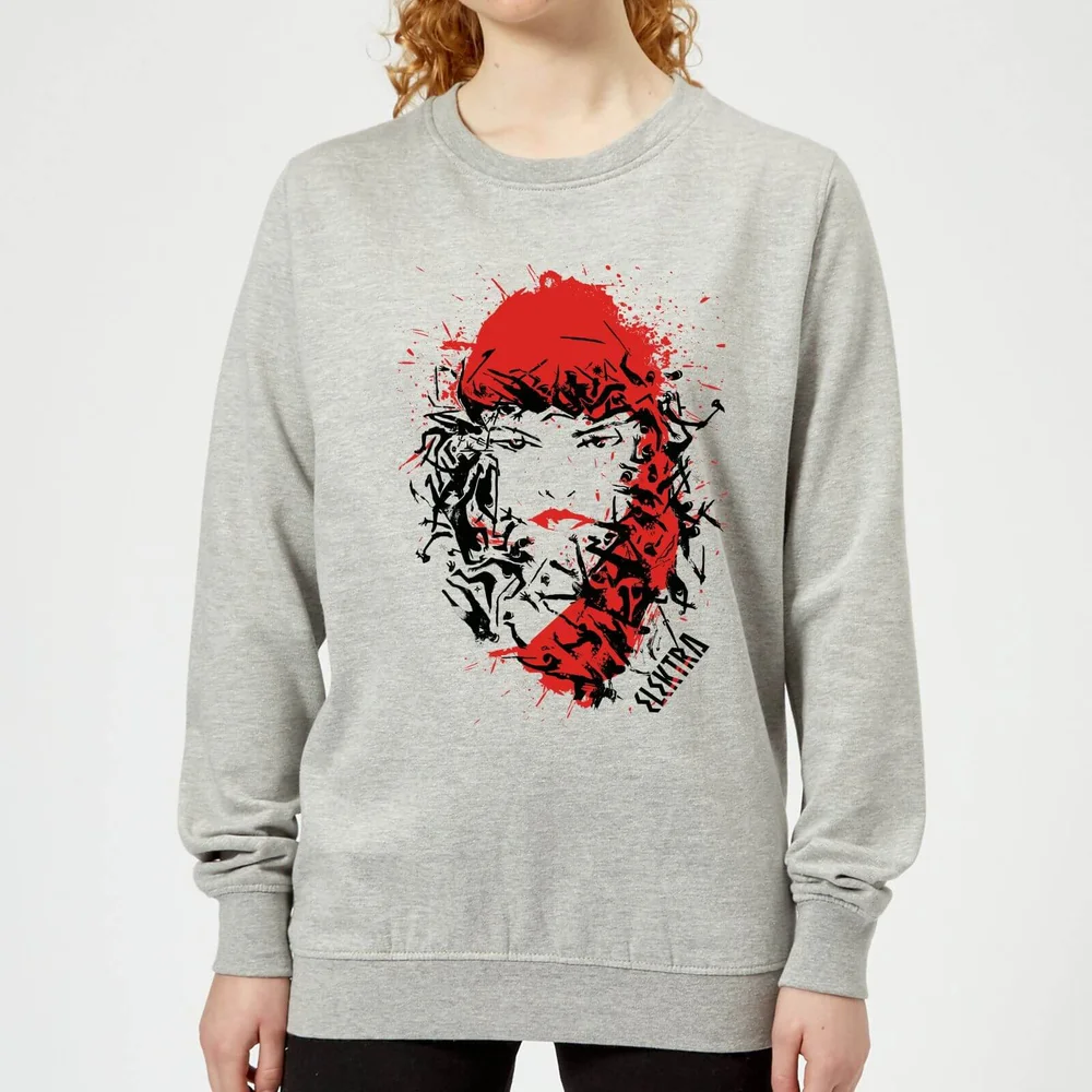 Sweat Femme Elektra la Mort dans les Yeux - Marvel Knights - Gris - 3XL Image 1