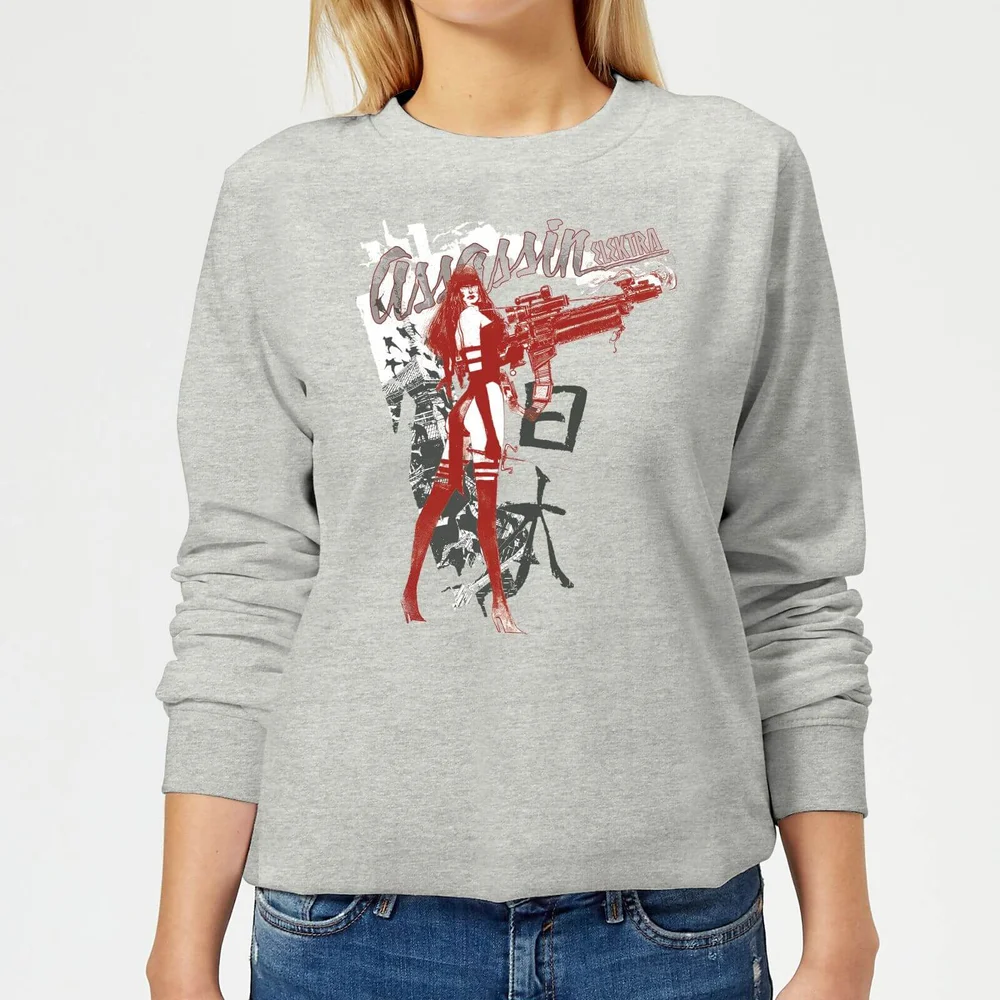 Sweat Femme Elektra Assassin - Marvel Knights - Gris - 3XL - Gris Image 1