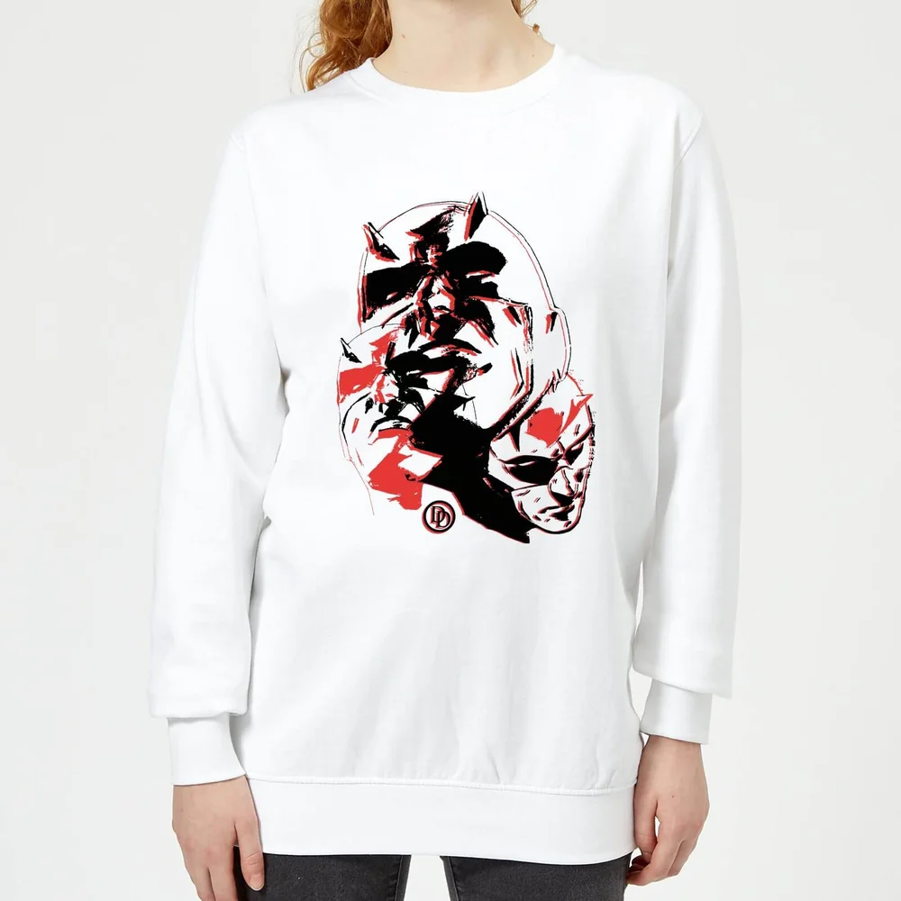 Sweat Femme Daredevil Plusieurs Visages - Marvel Knights - Blanc - S - Blanc Image 1