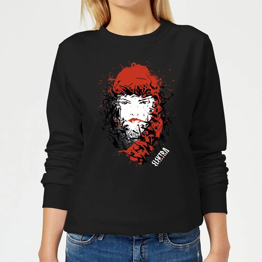 Sweat Femme Elektra la Mort dans les Yeux - Marvel Knights - Noir - S Image 1