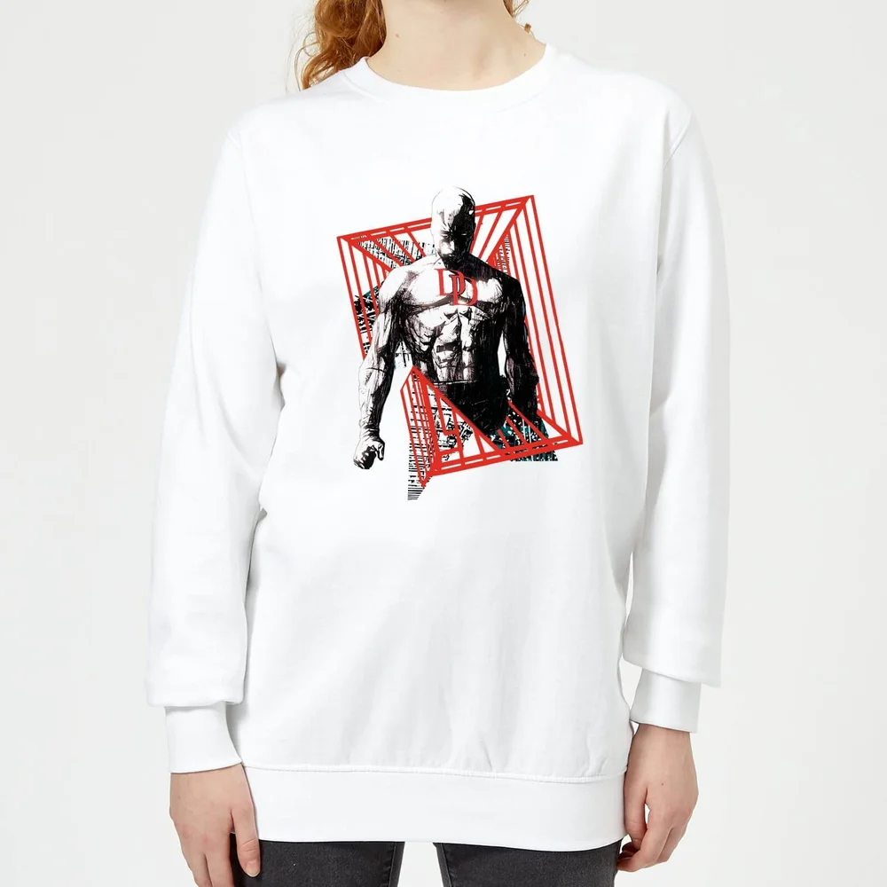 Sweat Femme Daredevil Cage - Marvel Knights - Blanc - S - Blanc Image 1