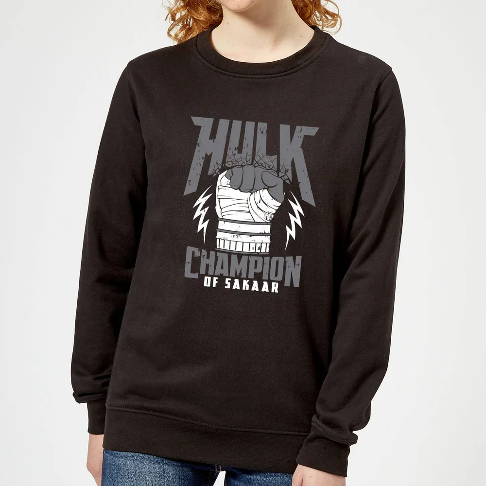 Sweat Femme Marvel - Thor Ragnarok - Hulk Champion - Noir - S Image 1