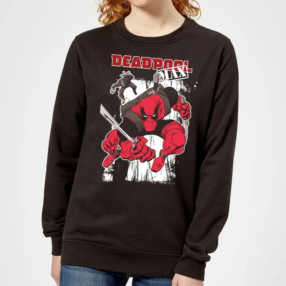 Sweat Femme Deadpool Max Marvel - Noir - S Image 1