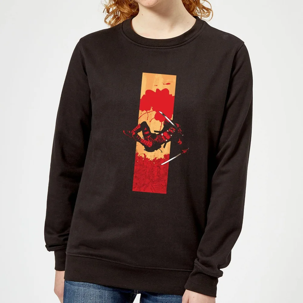 Sweat Femme Deadpool Bande Ensanglantée Marvel - Noir - S Image 1