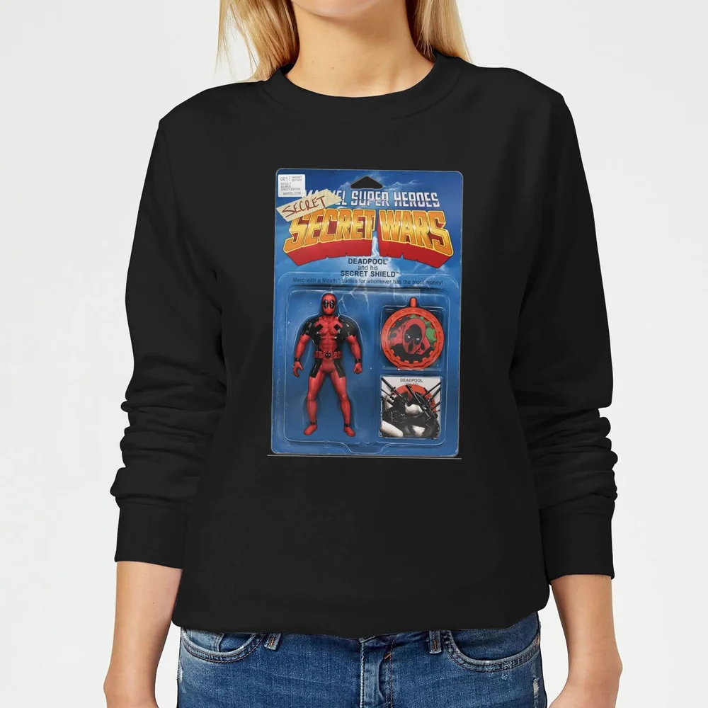Sweat Femme Deadpool Figurine Secret Wars Marvel - Noir - S Image 1