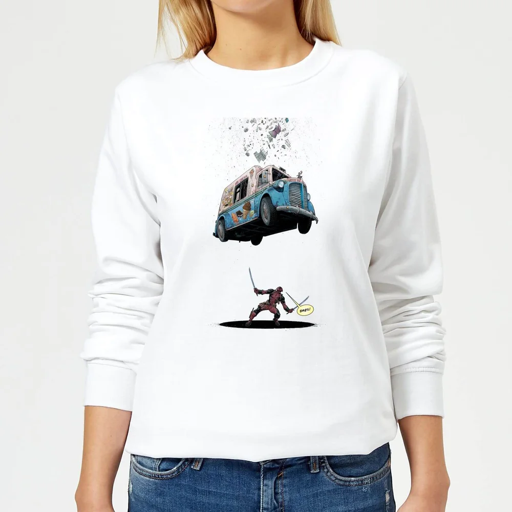 Sweat Femme Deadpool Glace Marvel - Blanc - S - Blanc Image 1