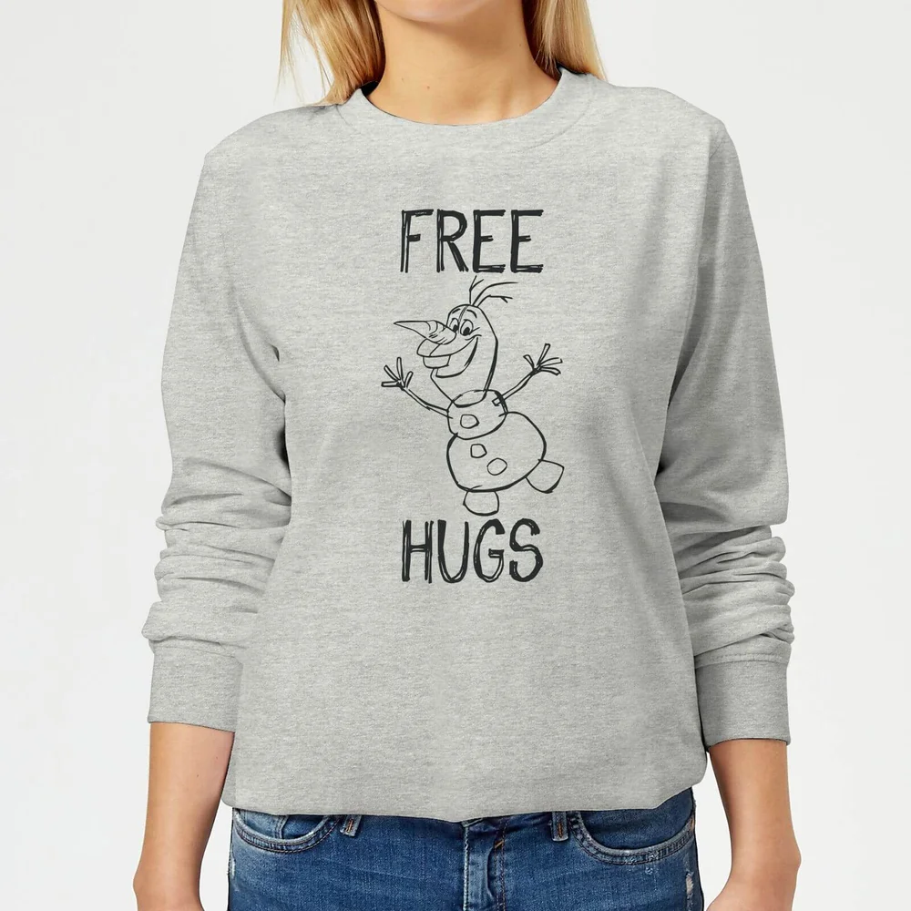 Sweat Femme La Reine des Neiges - Olaf Free Hugs - Gris - 3XL Image 1
