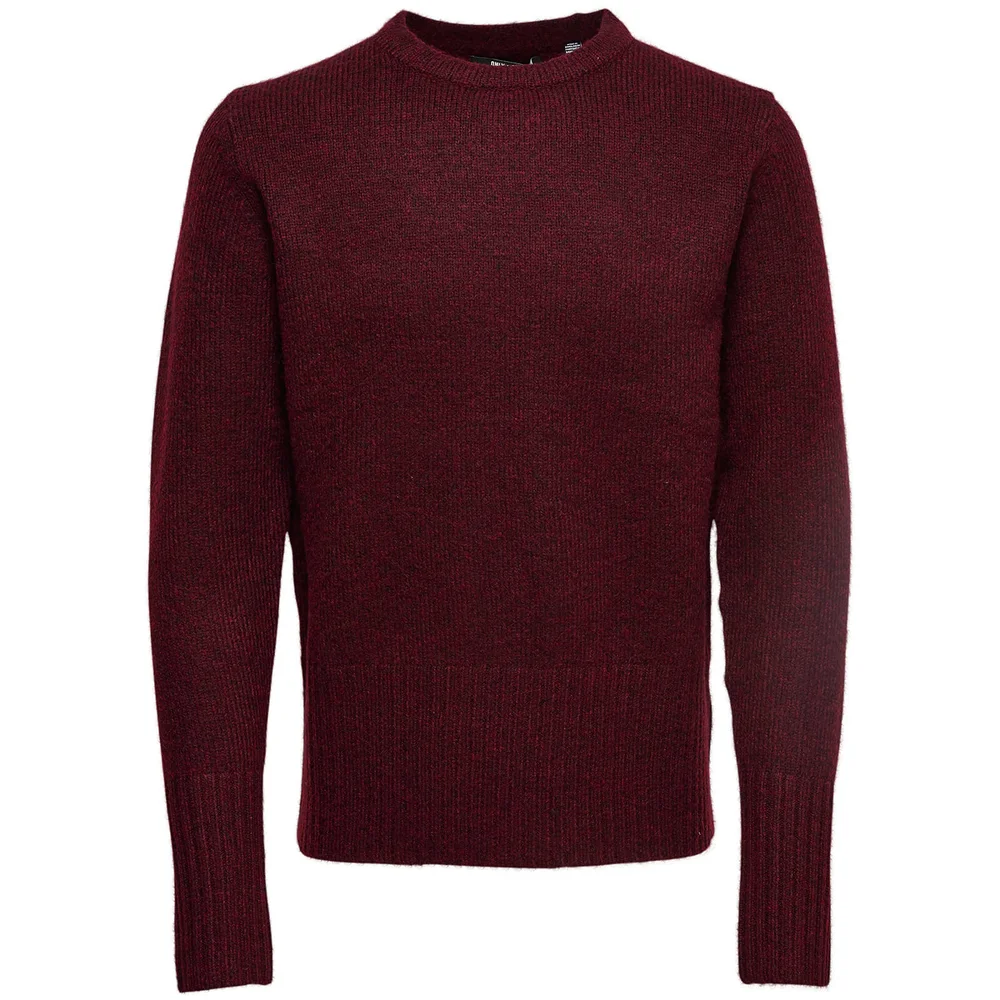 Only & Sons Men's Patrick Premium Jumper - Cabernet - S - Rouge Image 1