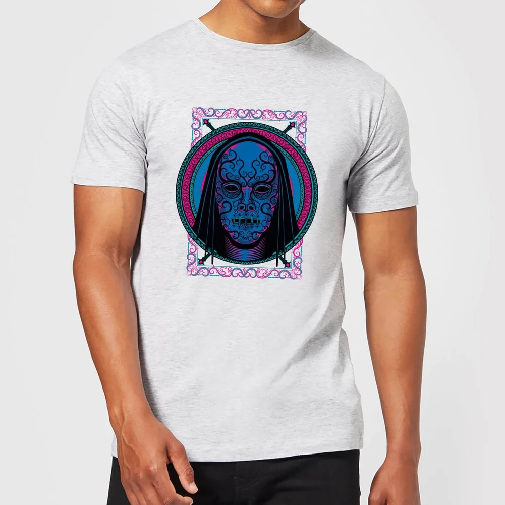 T-Shirt Homme Masque Mangemort Néon - Harry Potter - Gris - S - Gris Image 1