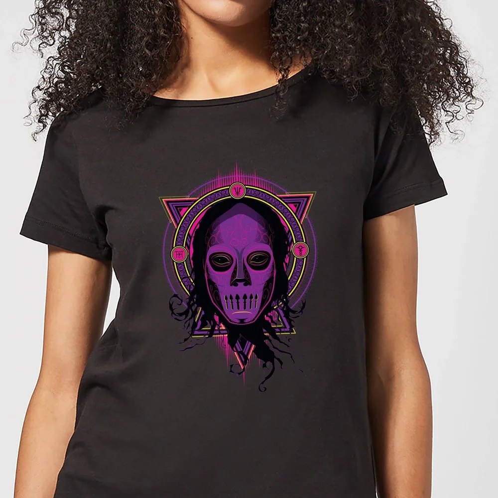 T-Shirt Femme Mangemort Néon - Harry Potter - Noir - S - Noir Image 1
