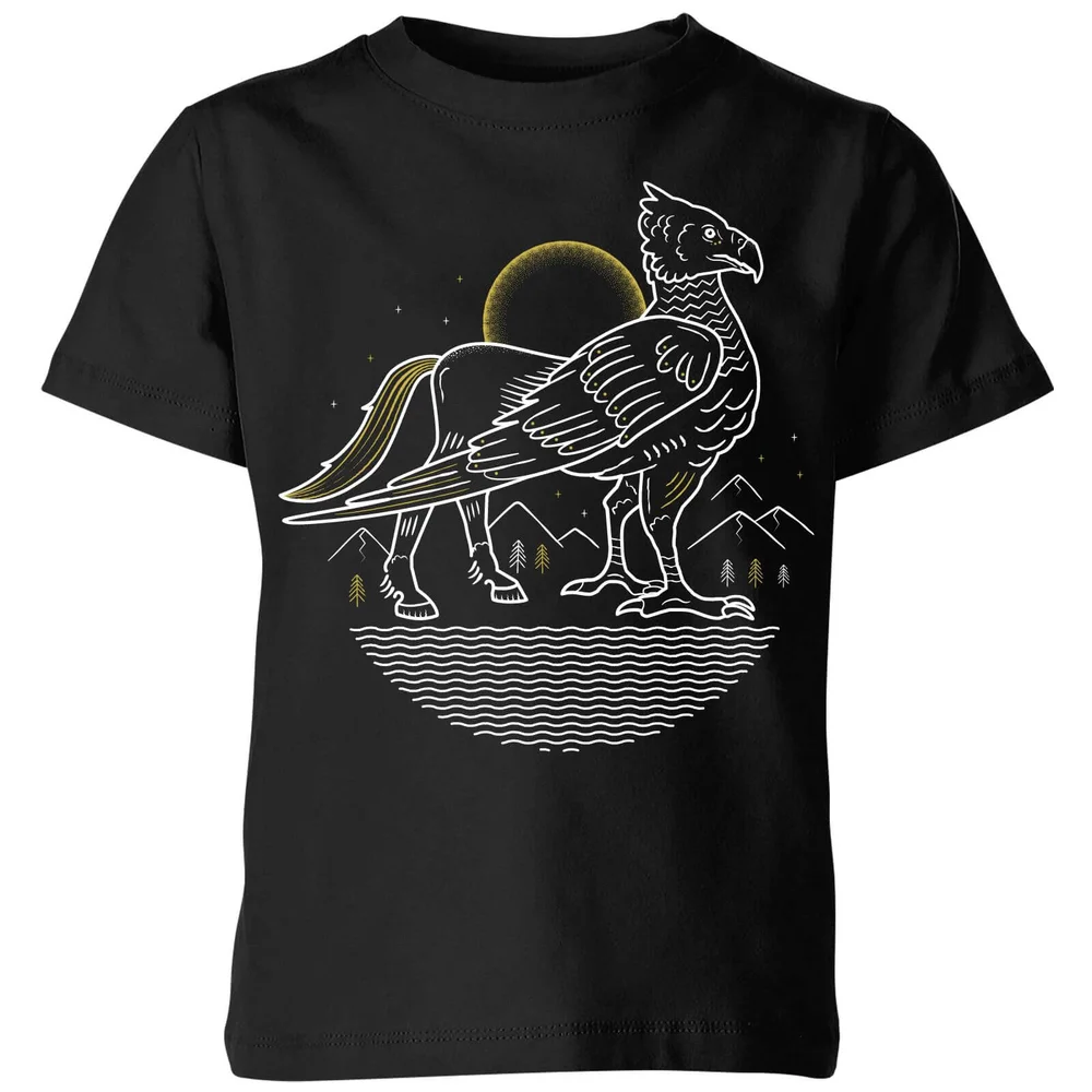 T-Shirt Enfant Dessin au Trait Buck - Harry Potter - Noir - 3-4 ans - Noir Image 1