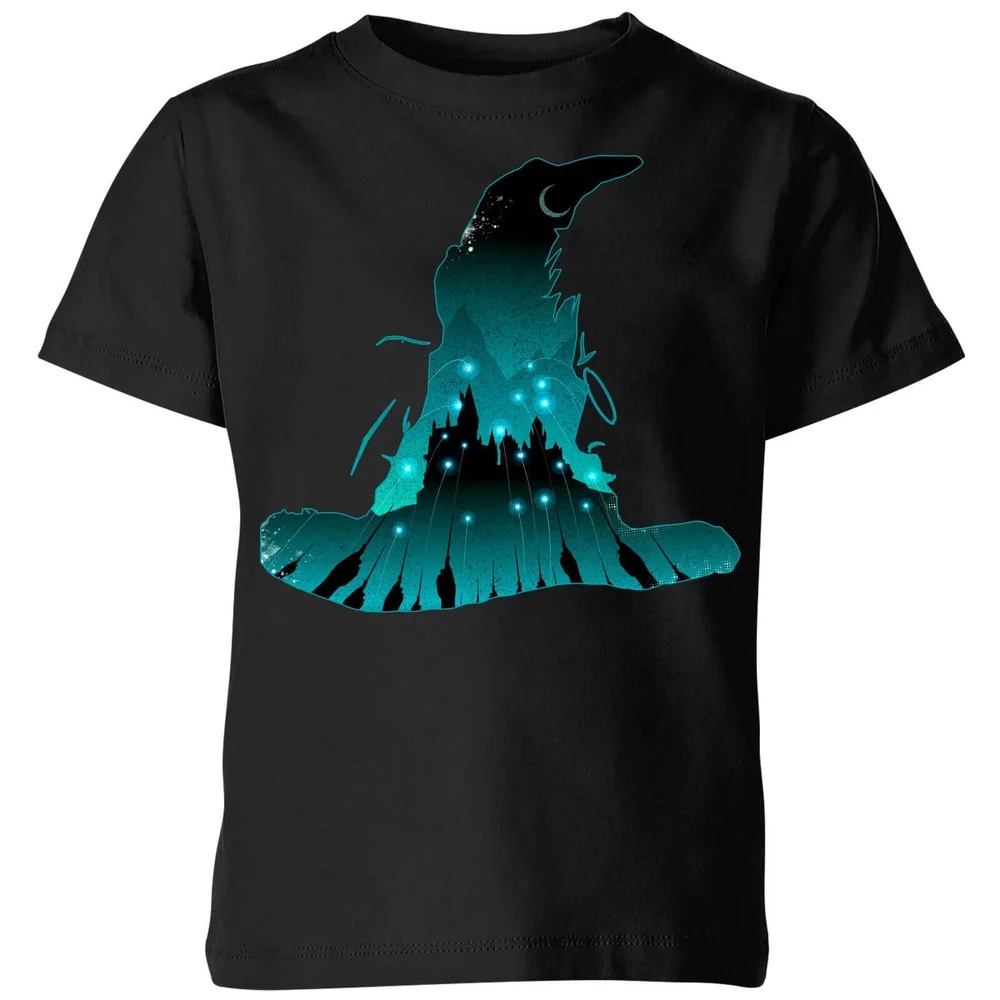 T-Shirt Enfant Silhouette de Poudlard - Harry Potter - Noir - 3-4 ans - Noir Image 1