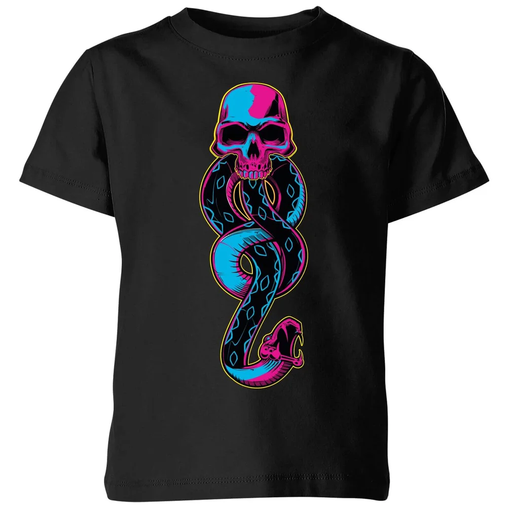 T-Shirt Enfant Marque des Ténèbres Néon - Harry Potter - Noir - 3-4 ans - Noir Image 1
