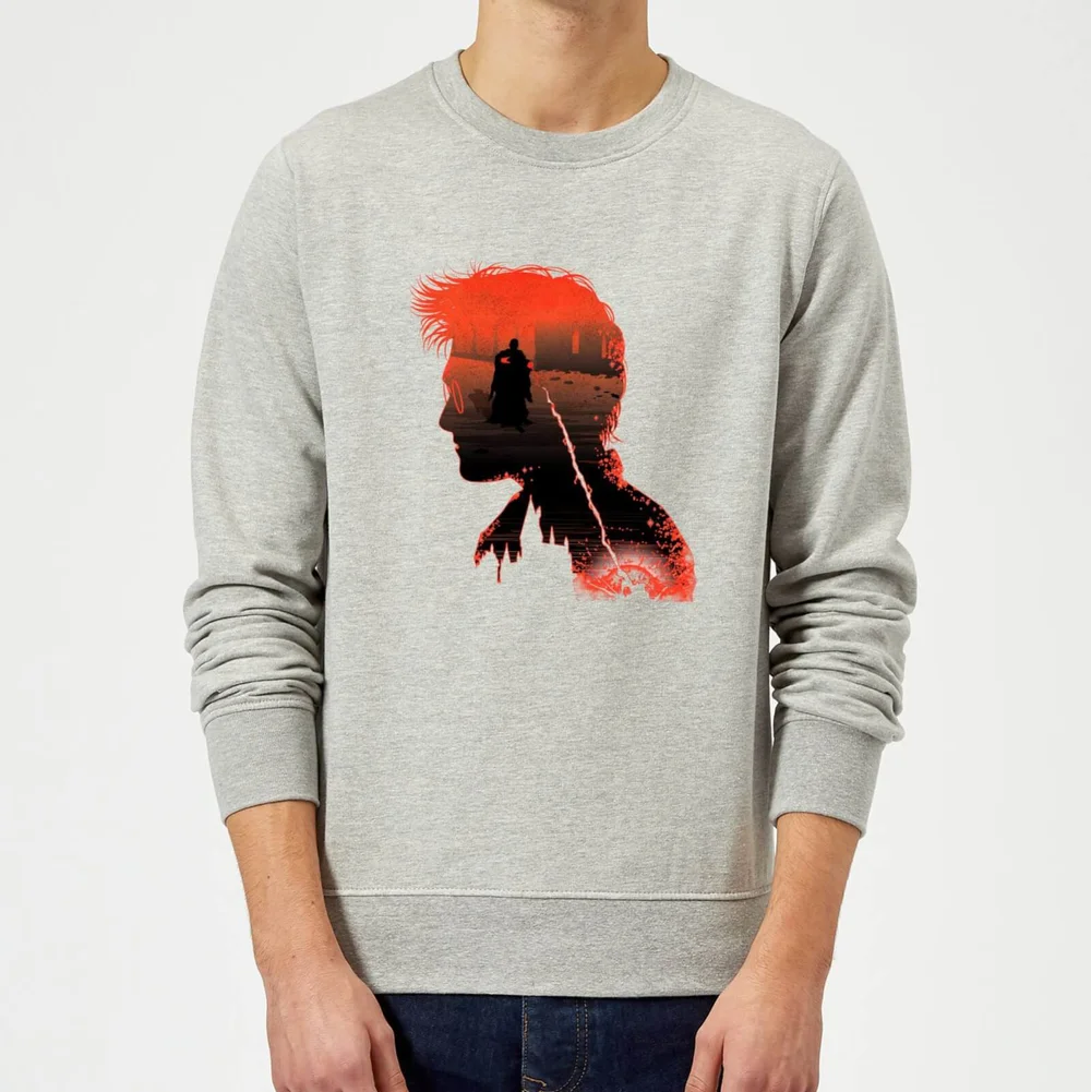 Sweat Homme Silhouette de Harry - Harry Potter - Gris - S - Gris Image 1