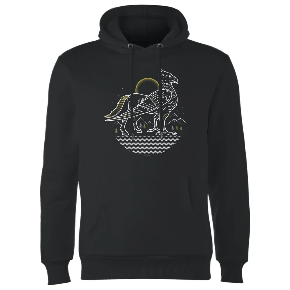 Sweat à Capuche Homme Dessin au Trait Buck - Harry Potter - Noir - S - Noir Image 1