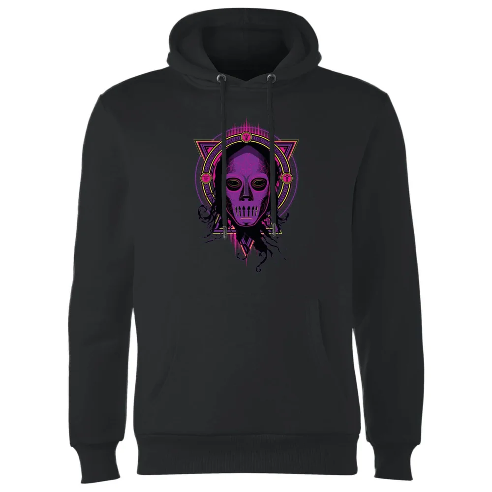 Sweat à Capuche Homme Mangemort Néon - Harry Potter - Noir - S - Noir Image 1
