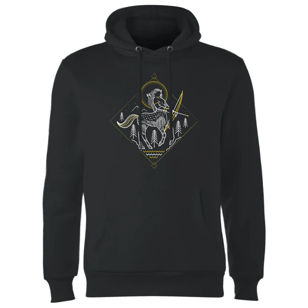 Sweat à Capuche Homme Dessin au Trait Centaure - Harry Potter - Noir - S - Noir Image 1