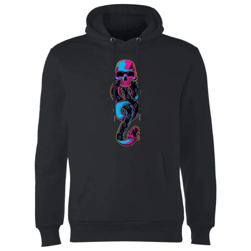 Sweat à Capuche Homme Marque des Ténèbres Néon - Harry Potter - Noir - S - Noir Image 1