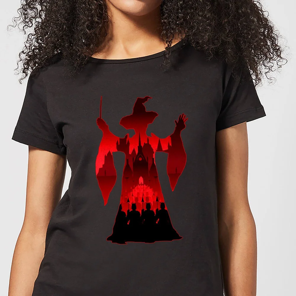 T-Shirt Femme Silhouette de Minerva McGonagall - Harry Potter - Noir - S - Noir Image 1