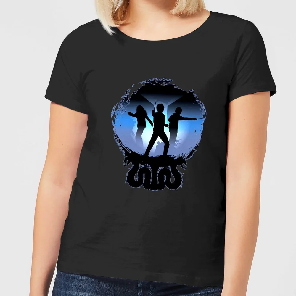 T-Shirt Femme Silhouette de Bataille - Harry Potter - Noir - S Image 1