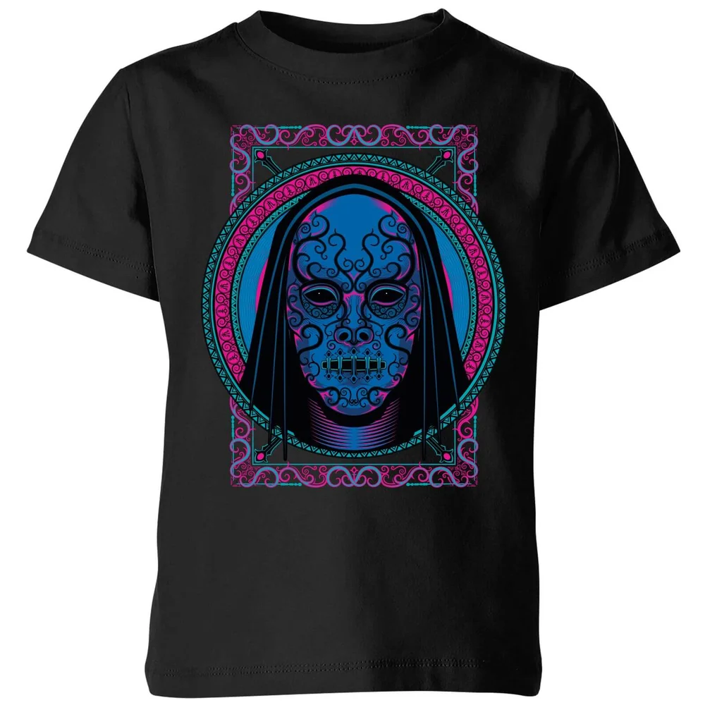 T-Shirt Enfant Masque Mangemort Néon - Harry Potter - Noir - 3-4 ans - Noir Image 1