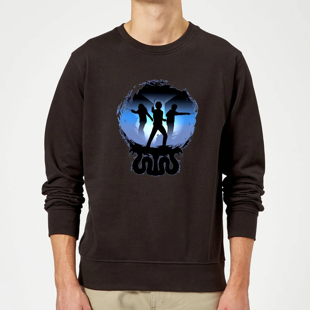 Sweat Homme Silhouette de Bataille - Harry Potter - Noir - S Image 1