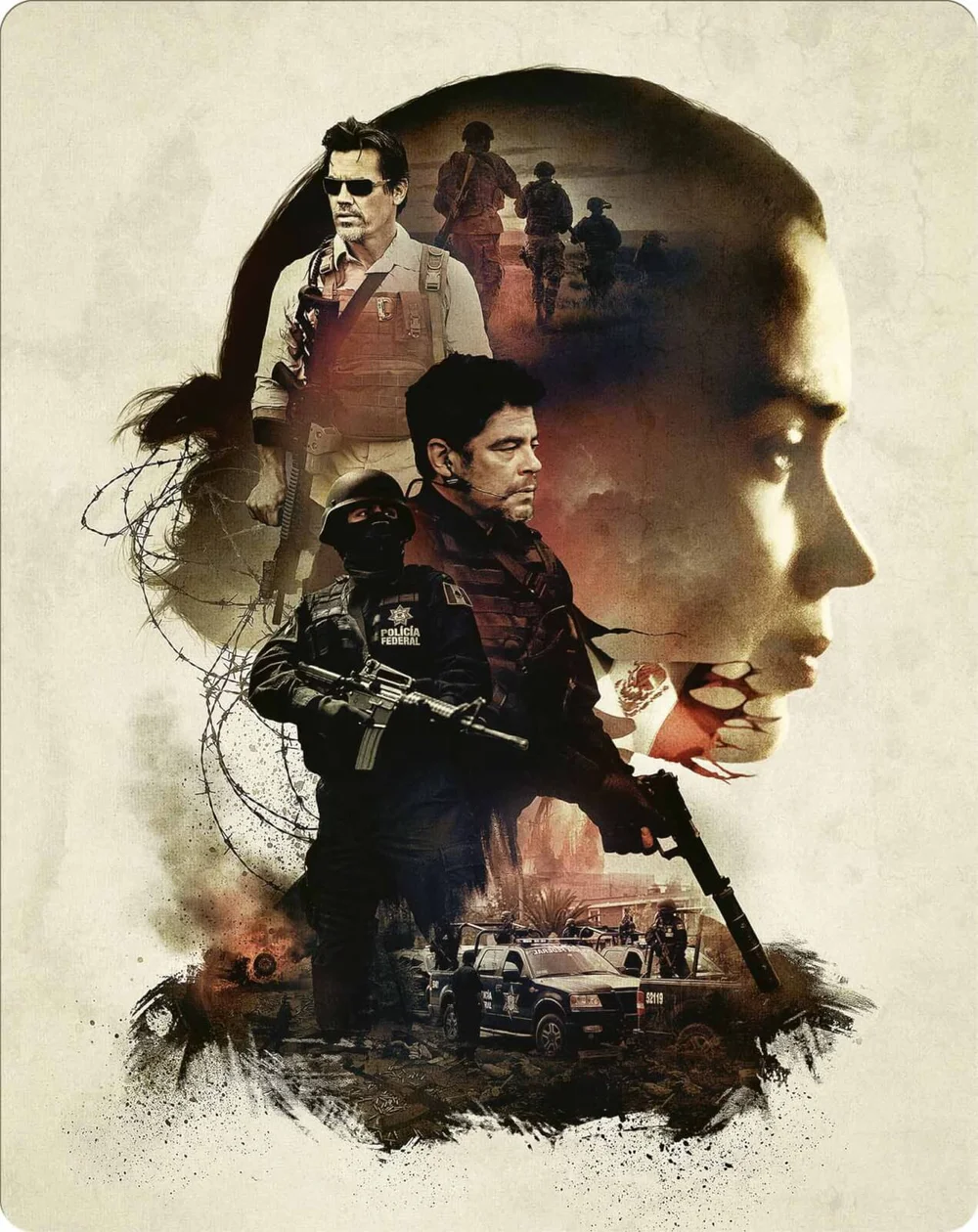 Sicario 4K Ultra HD (incluant la version Blu-Ray) - Steelbook exclusif Zavvi Image 1