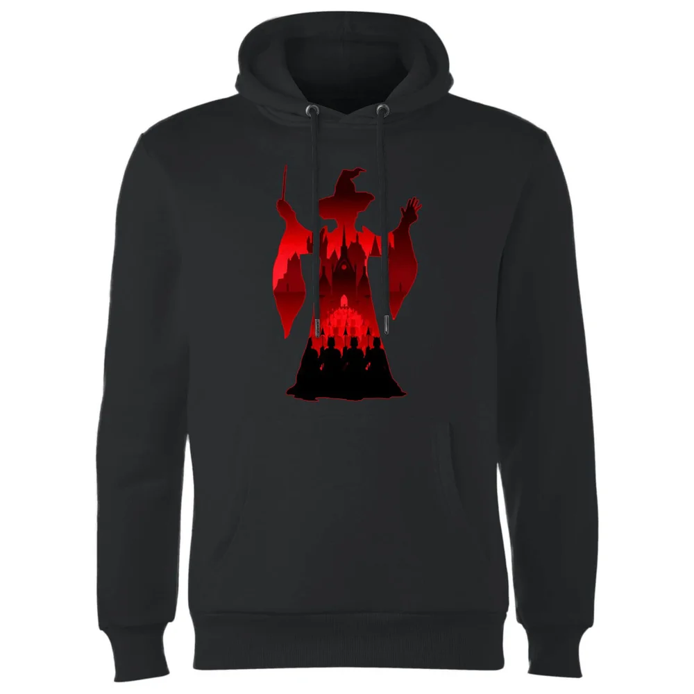 Sweat à Capuche Homme Silhouette de Minerva McGonagall - Harry Potter - Noir - S - Noir Image 1