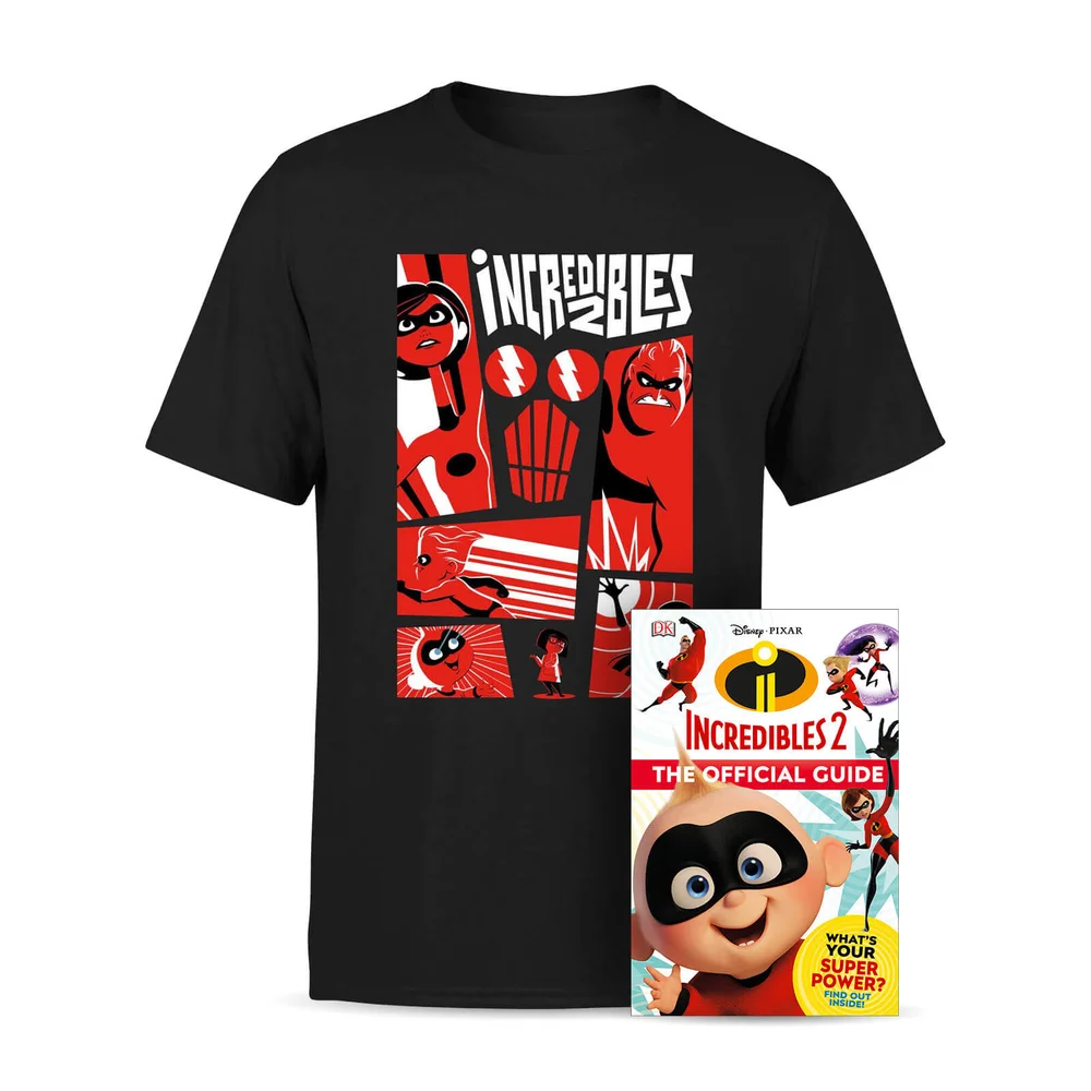Lot Les Indestructibles 2 Disney Pixar - T-Shirt et Livre - Homme - S Image 1