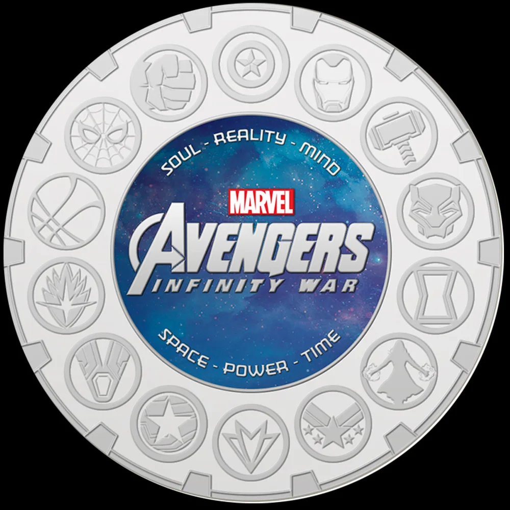 Pièce de Monnaie de Collection Infinity War - Édition Argent 65 mm Image 1