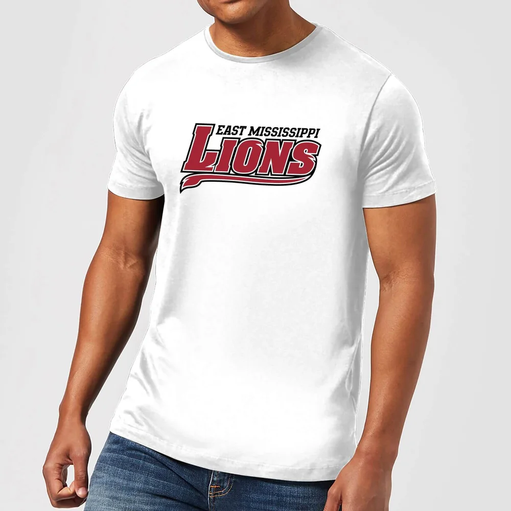 T-Shirt Homme Logo Lions Script - East Mississippi Community College - Blanc - S Image 1